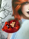 Broche" homard explorateur", réalisée avec divers éléments de récupération