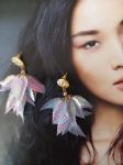 Boucles d'oreilles r&eacute;alis&eacute;es avec &eacute;l&eacute;ments de r&eacute;cup&eacute;ration, pour oreilles perc&eacute;es